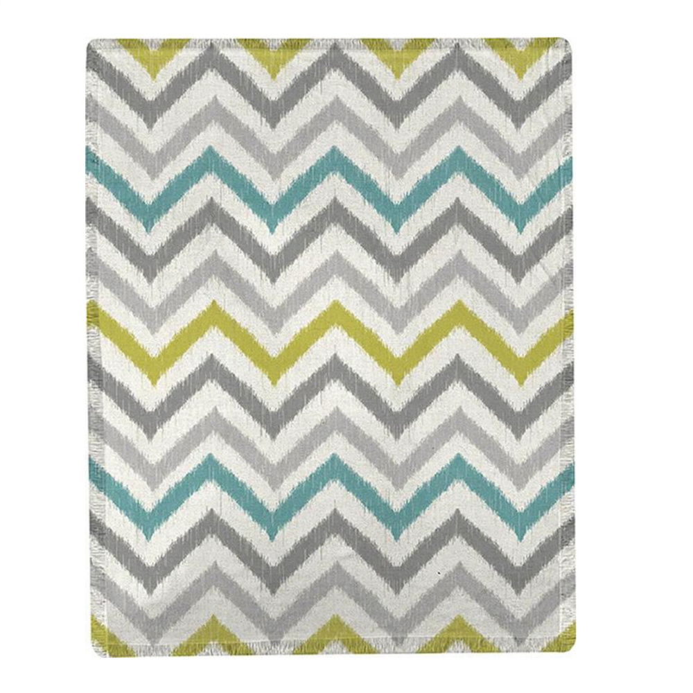 NWT S & J Flea Market Chevron Throw